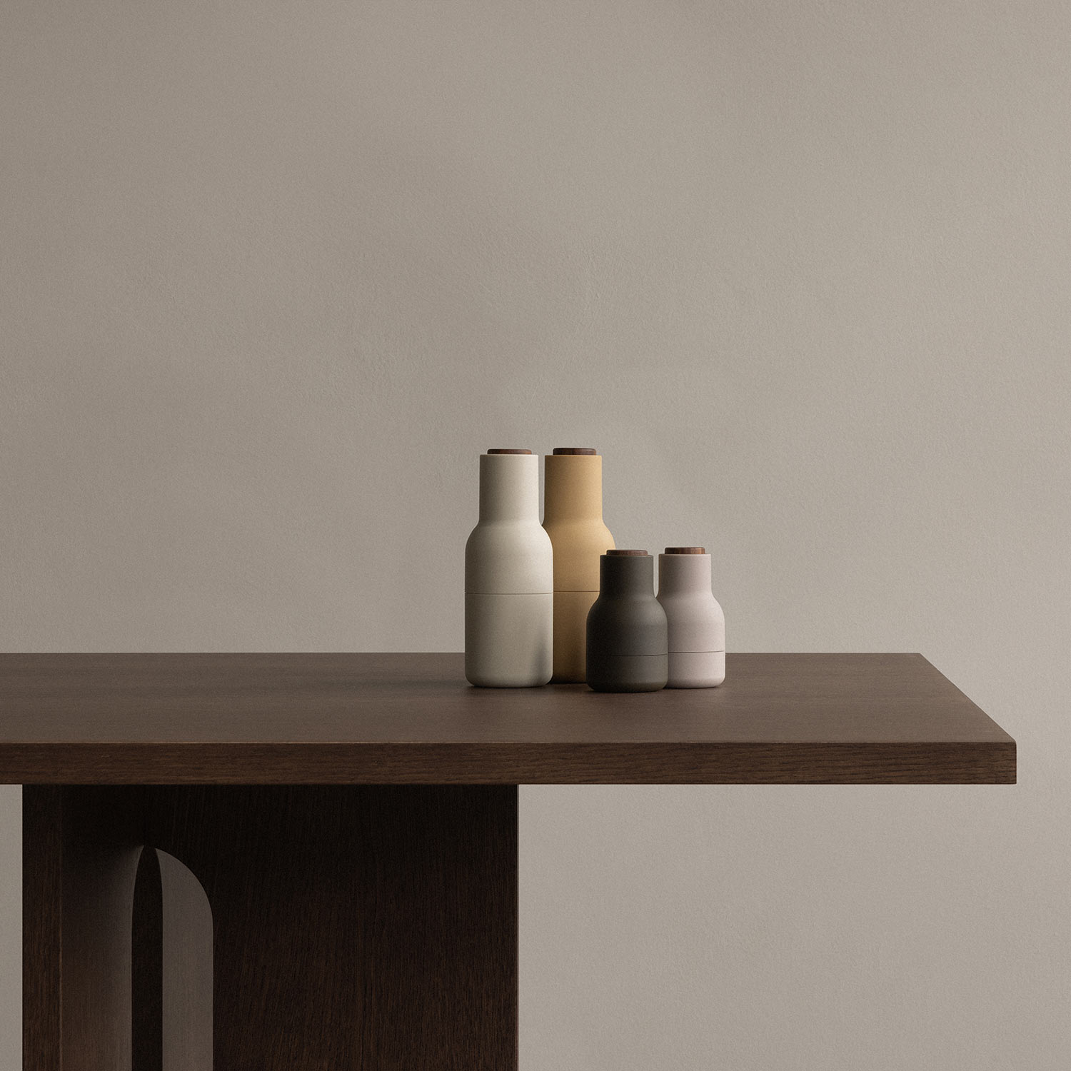 audo bottle grinder mini hunting green beige tisch 95436