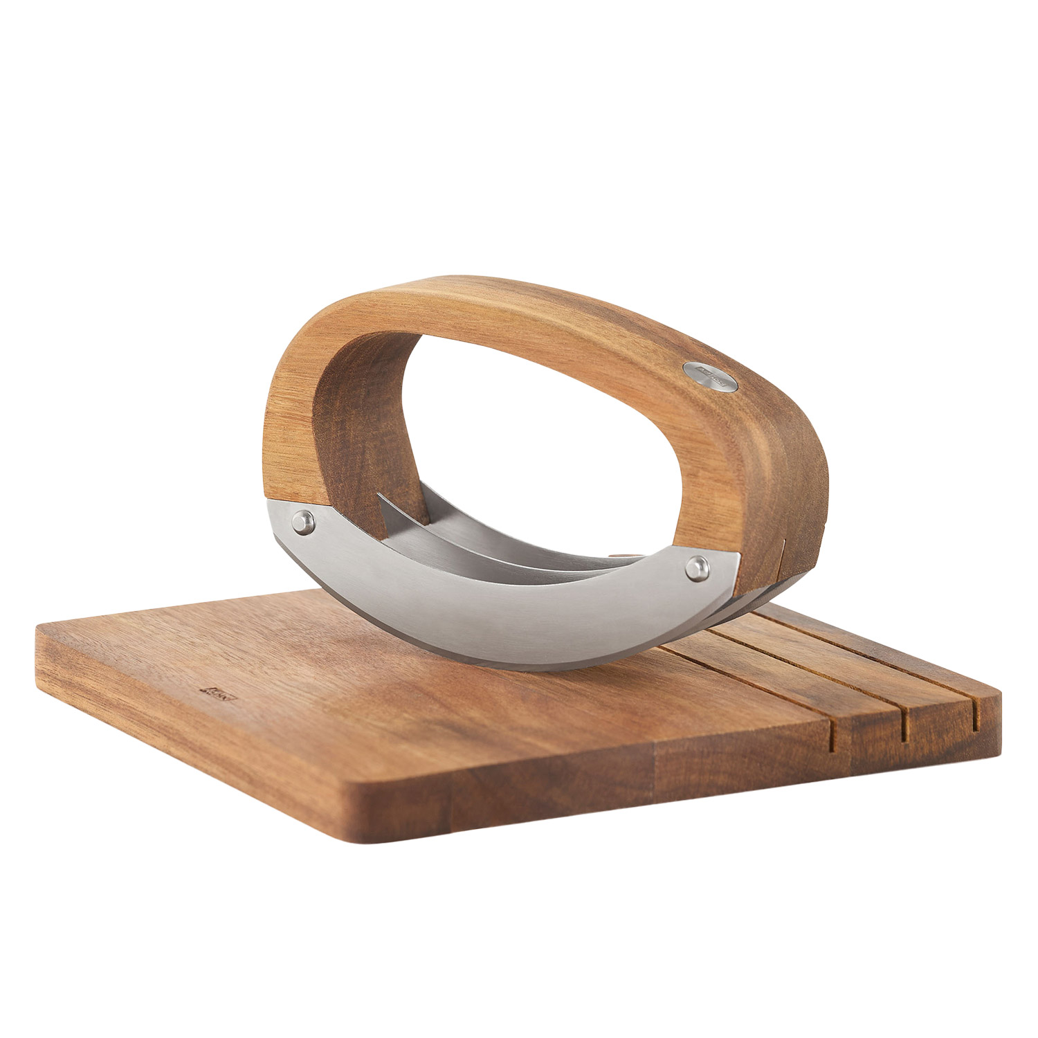 AdHoc - Wiegemesser RoccaVerde mit Schneidebrett