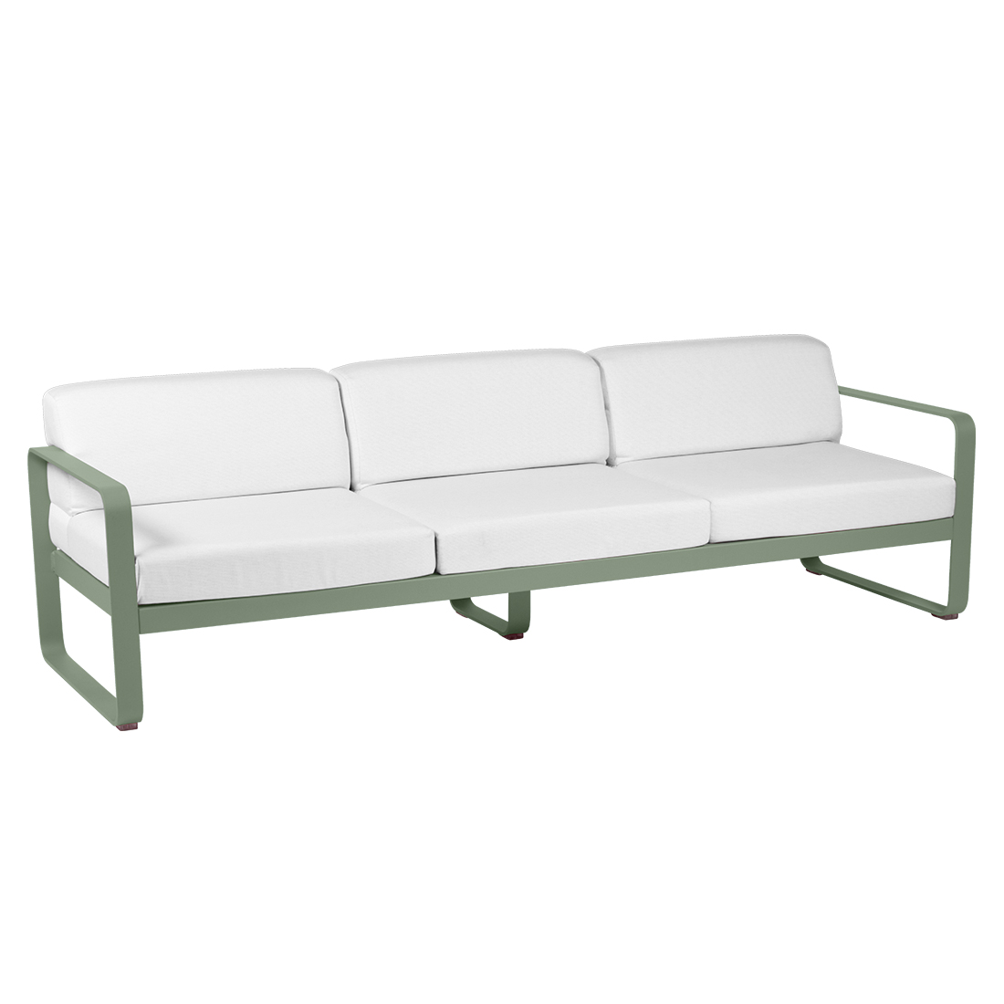 fermob bellevie sofa 3 kaktus flanellgrau 65992