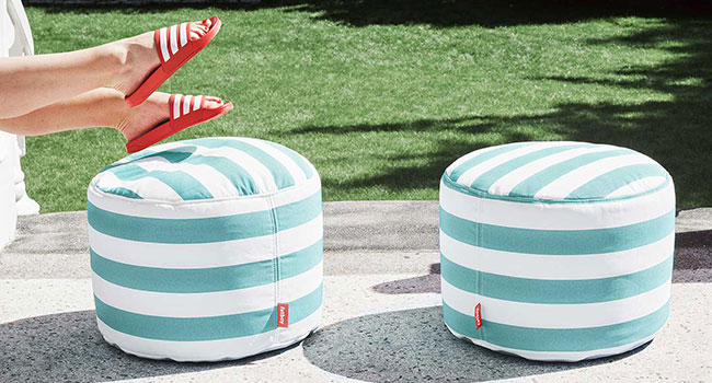 Fatboy Hocker Point Outdoor im Garten