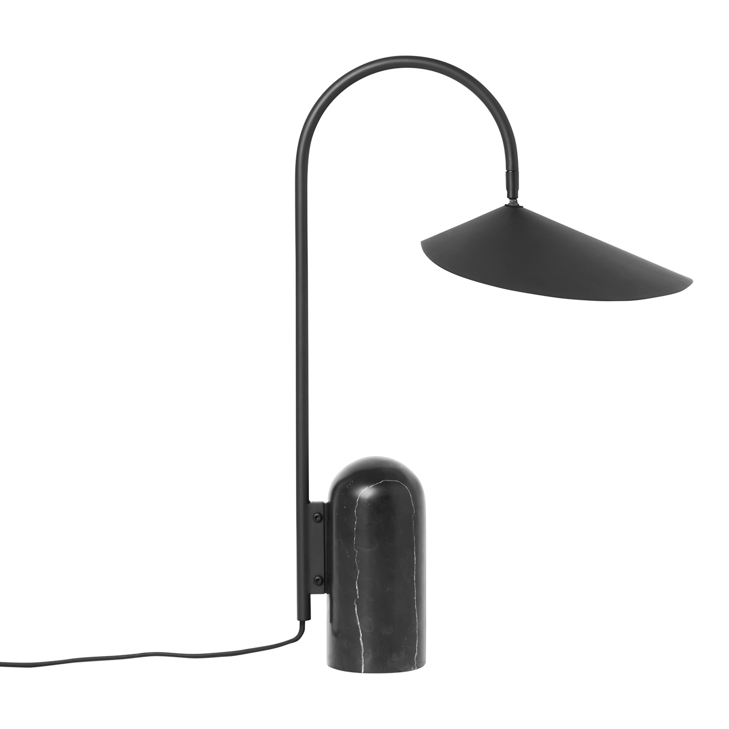 ferm living Arum table lamp schwarz