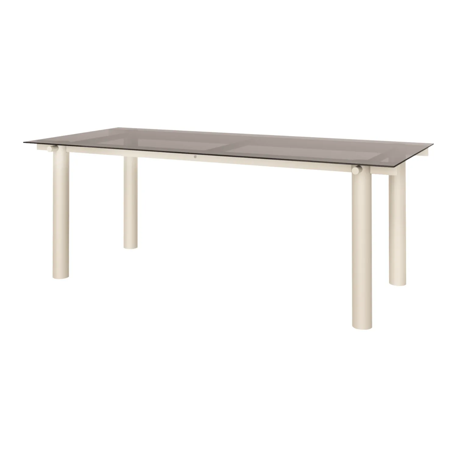 Ferm Living - Atura Tisch 200x90 Light Cashmere/Glas