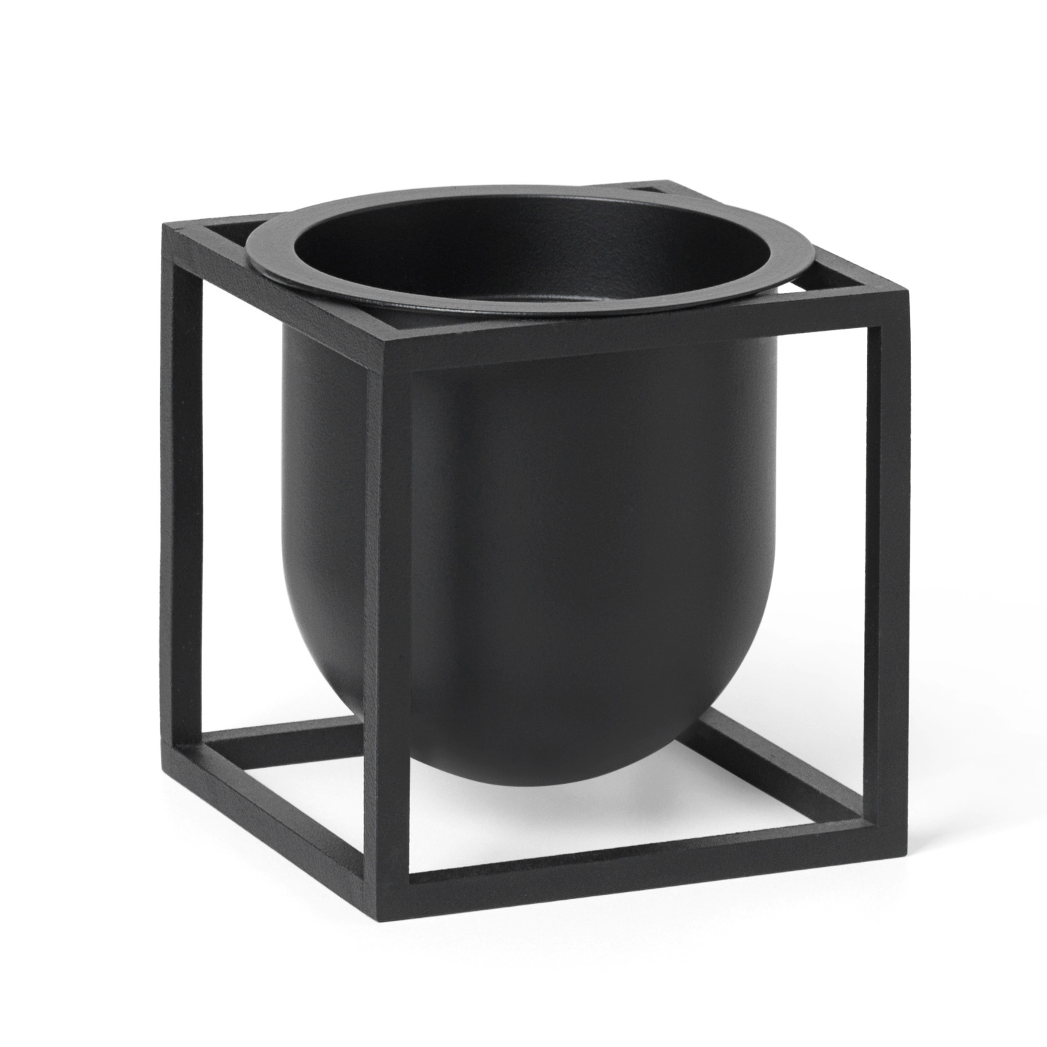 byLassen Kubus Flowerpot 10 black