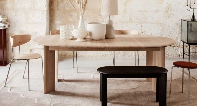Ferm Living Tisch Bevel Tisch ausziehbar im Esszimmer