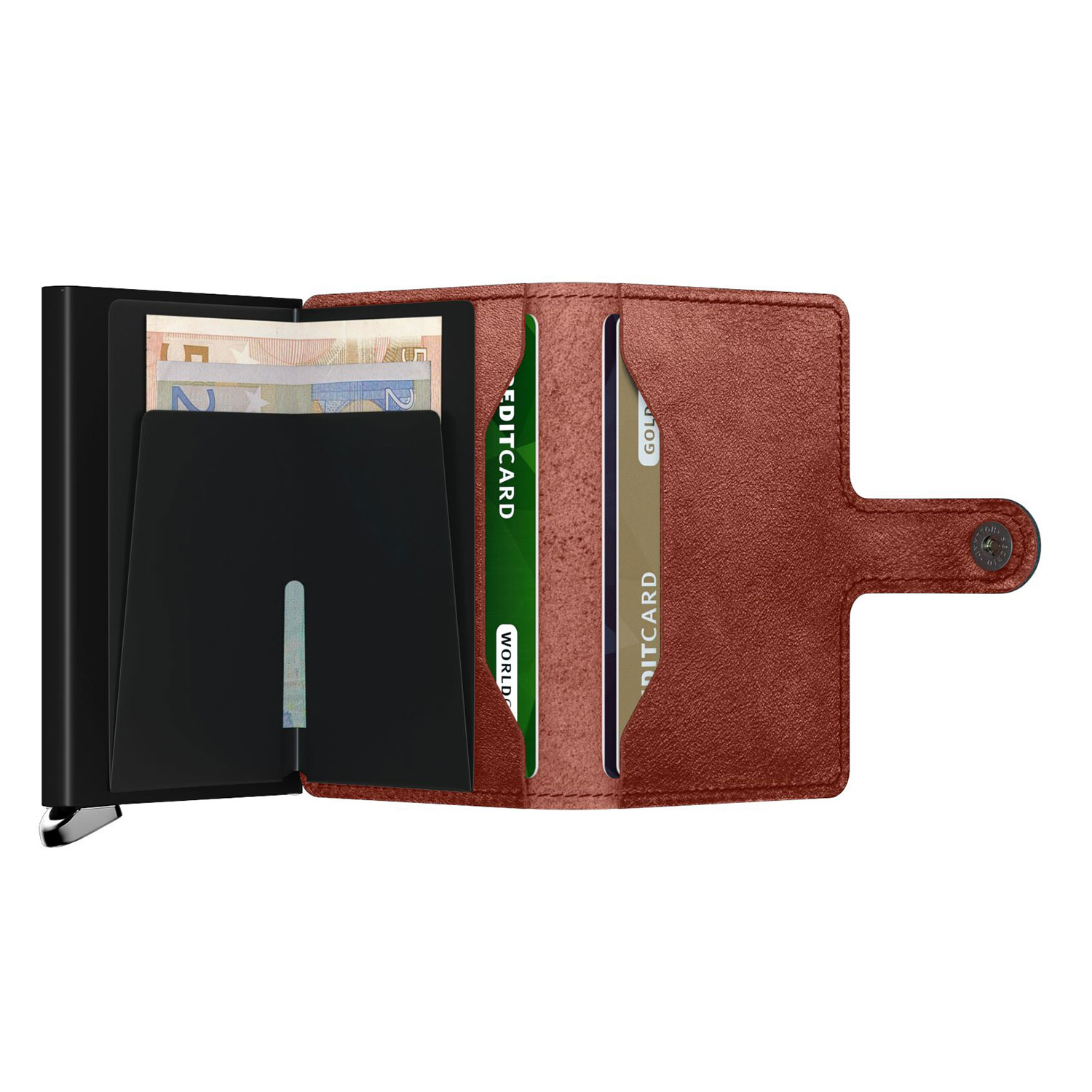 secrid miniwallet basco brown offen 104786