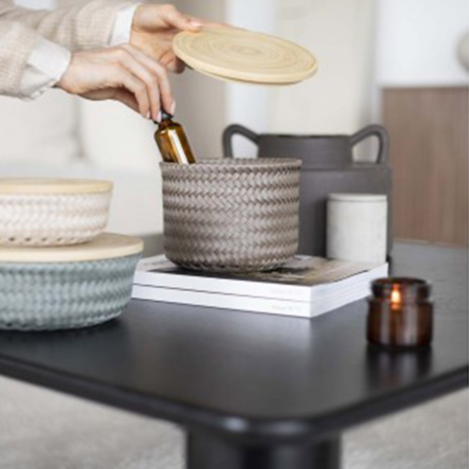 handed by wonder aufbewahrungskorb wohnzimmer gefuellt 93626