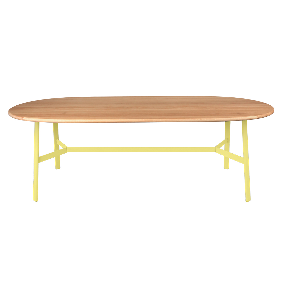 Fermob - So'O Ovaler Tisch Eiche 220x95 cm zitronensorbet
