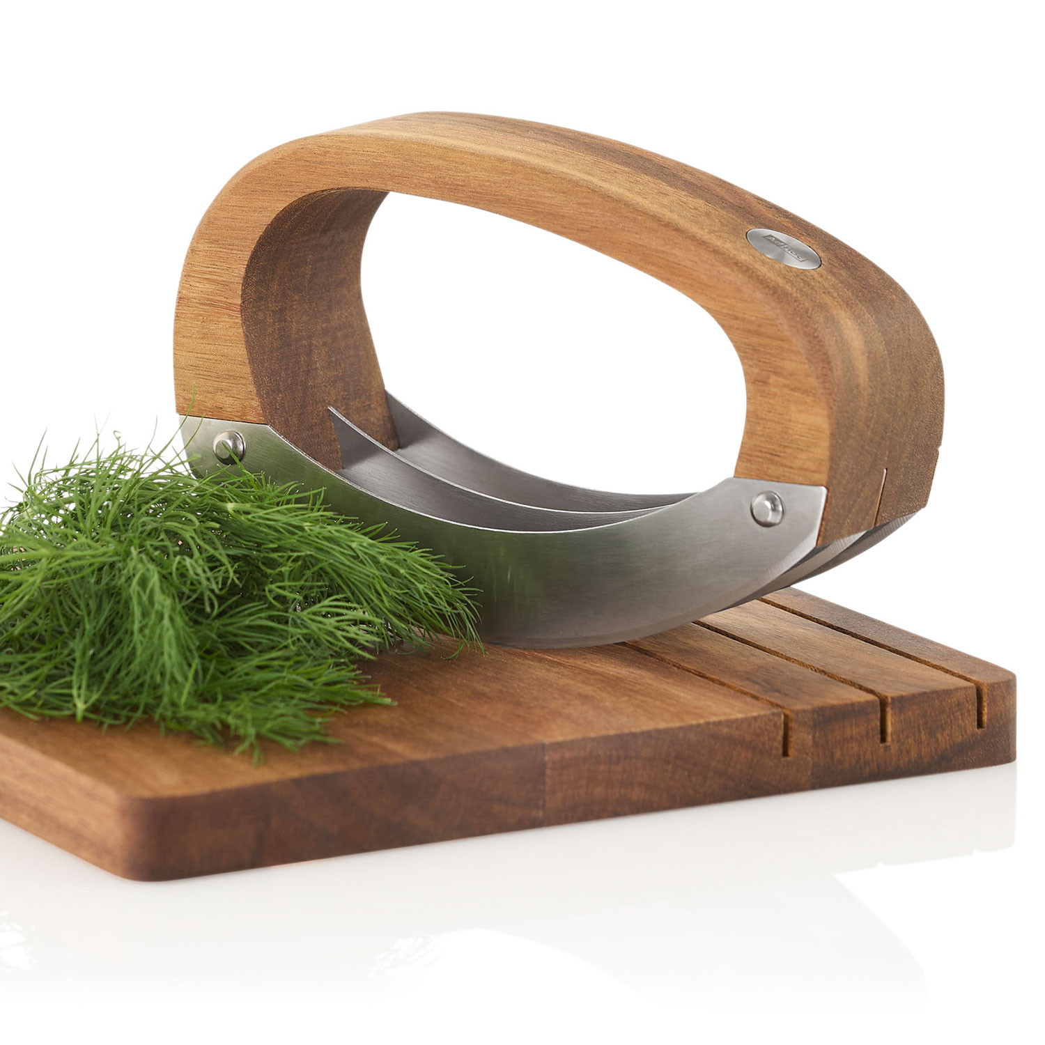 AdHoc - Wiegemesser RoccaVerde mit Schneidebrett