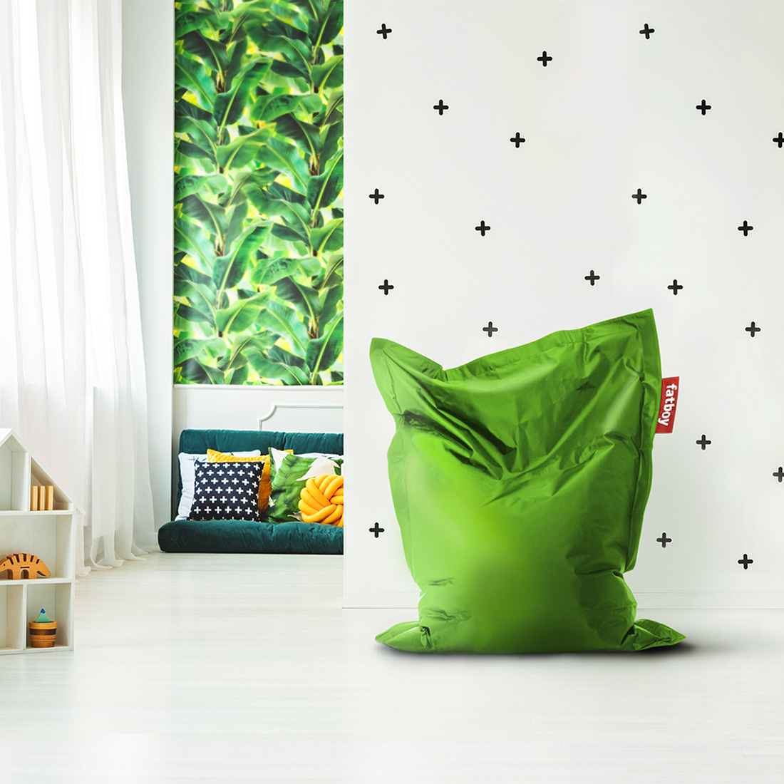 fatboy sitzsack junior gruen kinderzimmer 58924