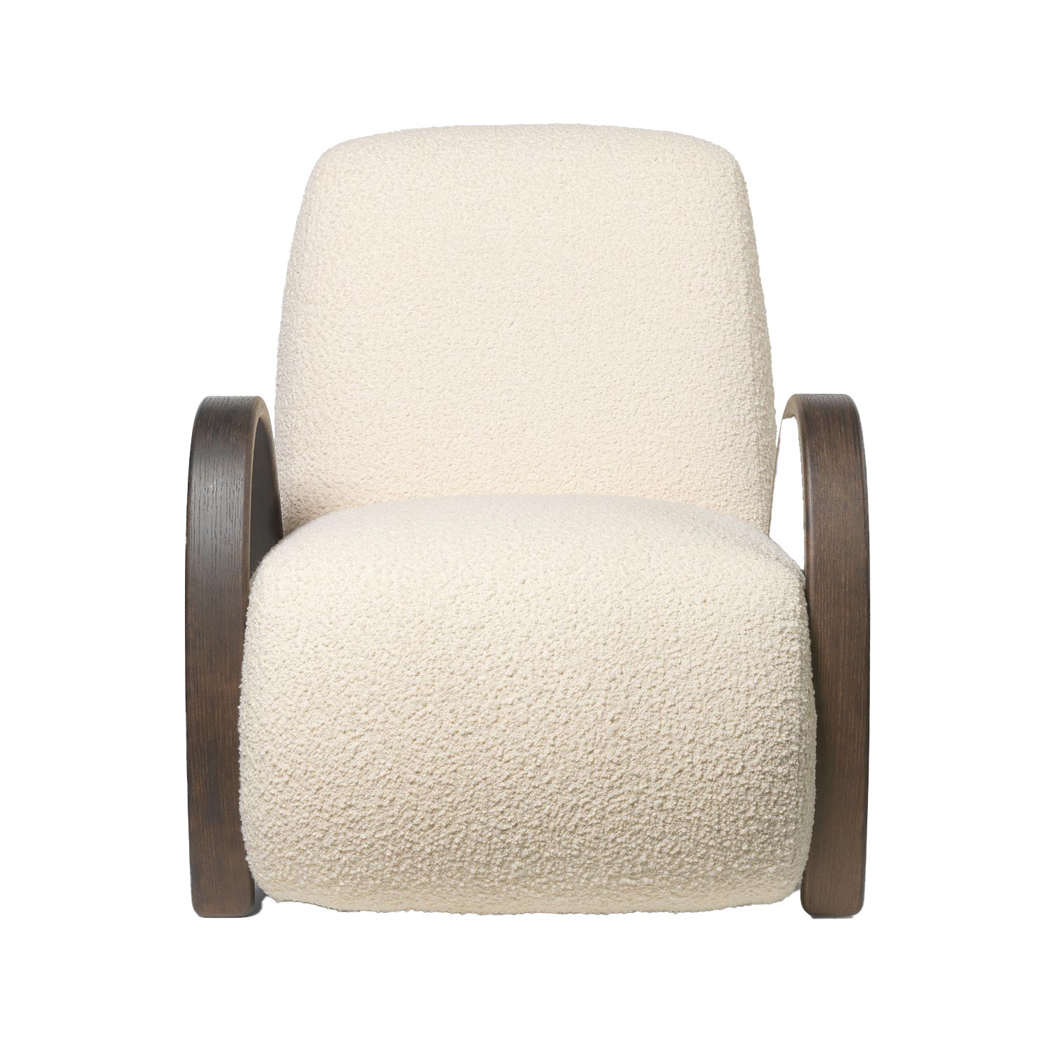 ferm living buur lounge chair boucle frontal 96168