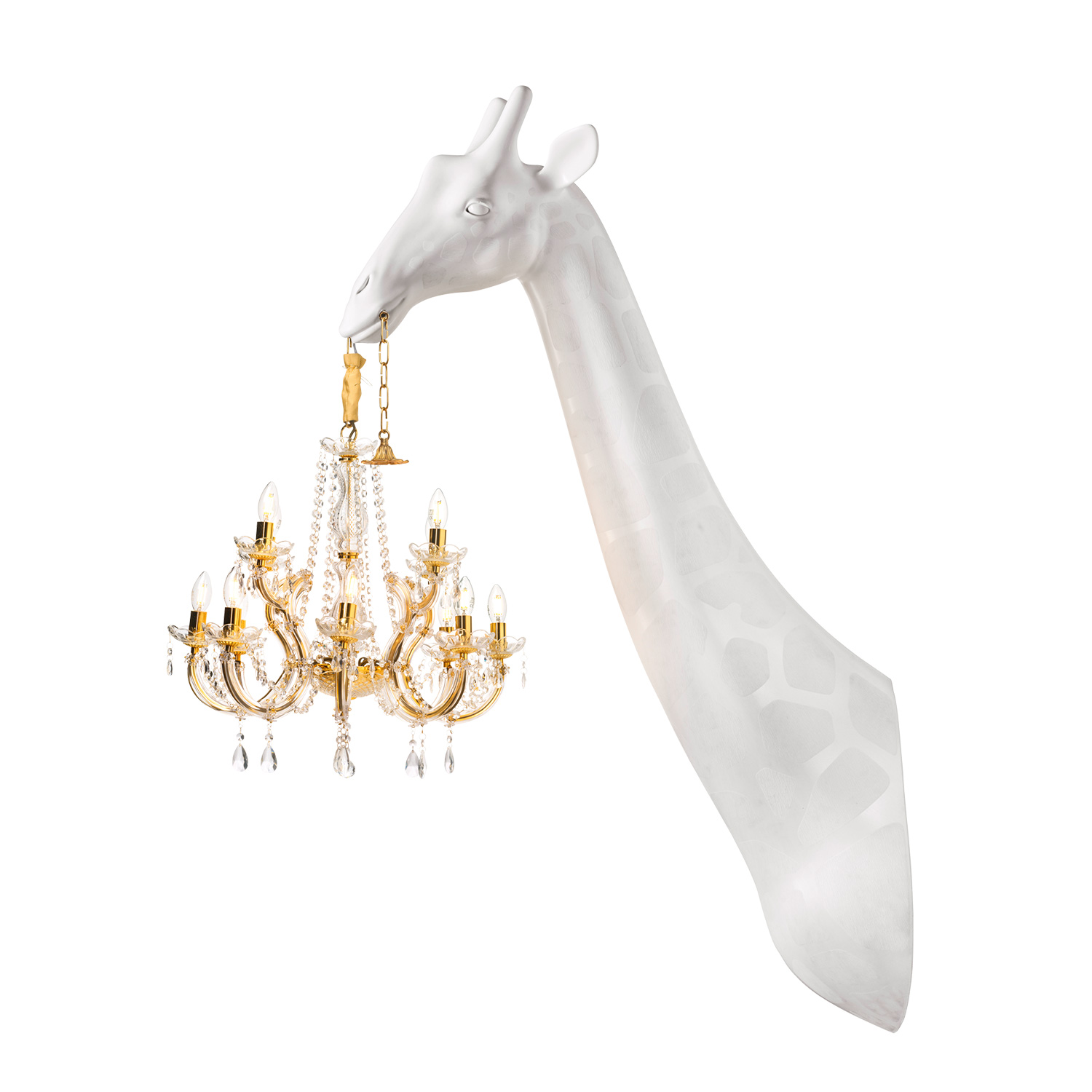 qeebo giraffe in love wandleuchte weiss 97462