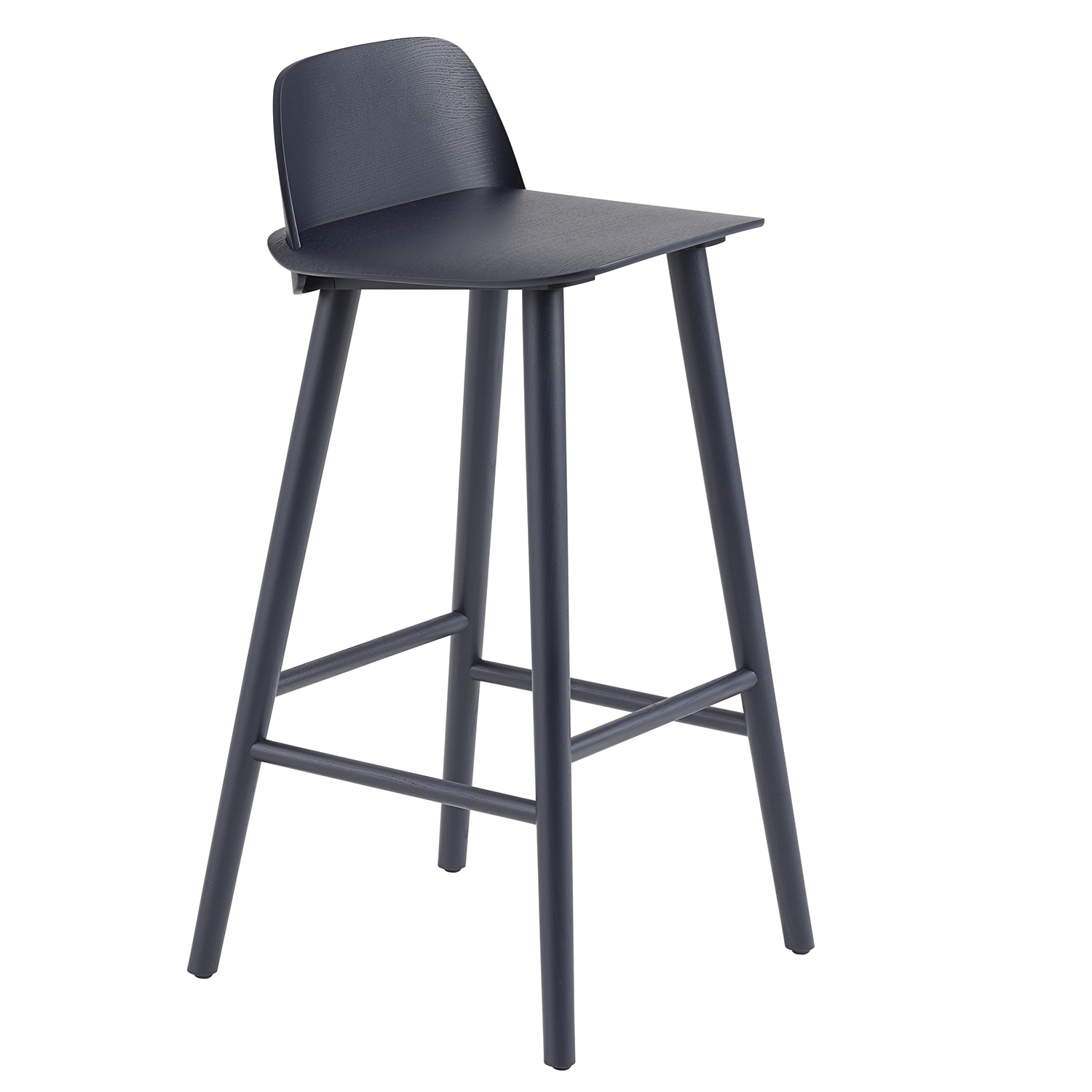muuto nerd barhocker midnight blue 57177