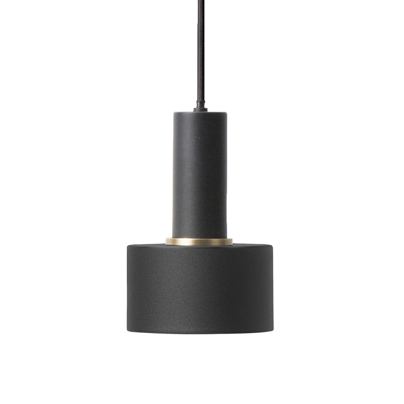 ferm living disc schwarz mit socket low 61696