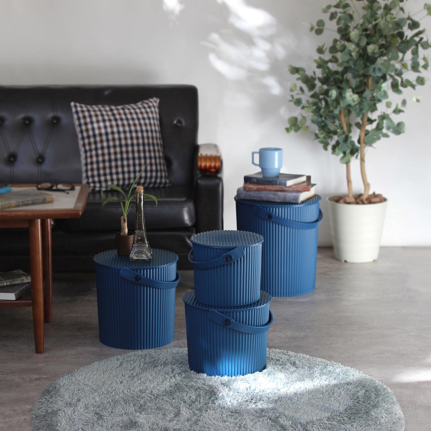 Hachiman - Omnioutil Eimer mit Deckel 8 l purple