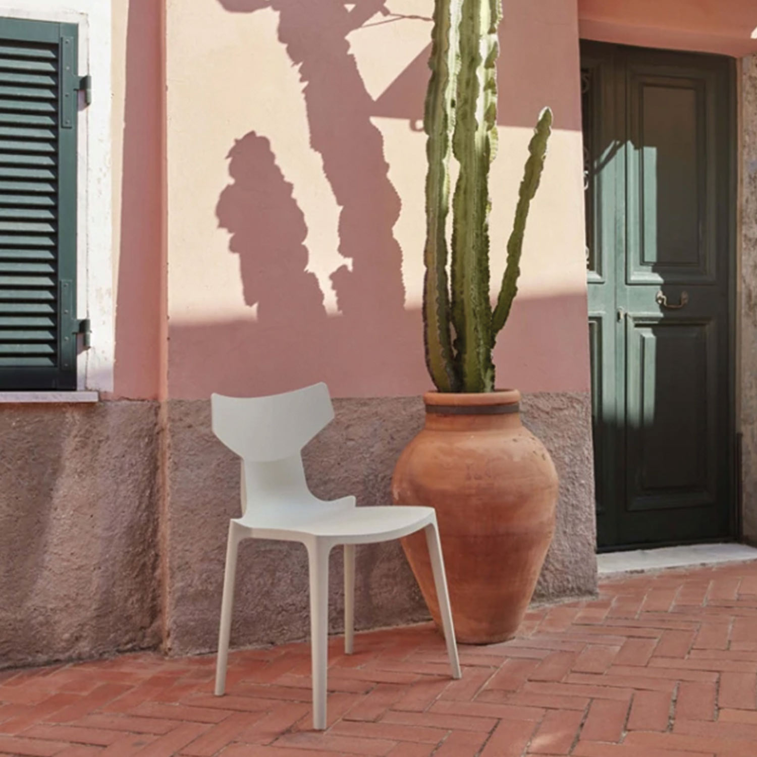 kartell re chair weiss stuhl outdoor 79077