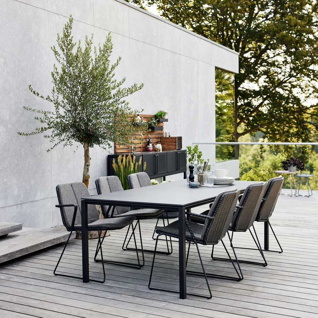 cane line pure esstisch sitzgruppe 79389