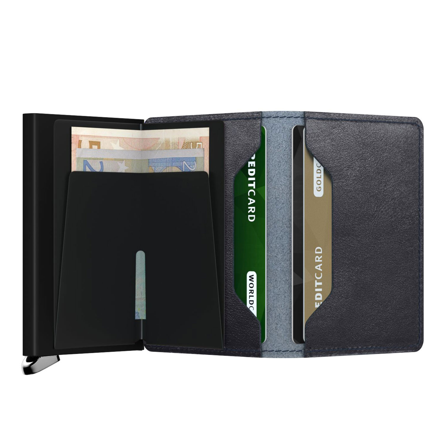 secrid slimwallet Basco navy offen 104797