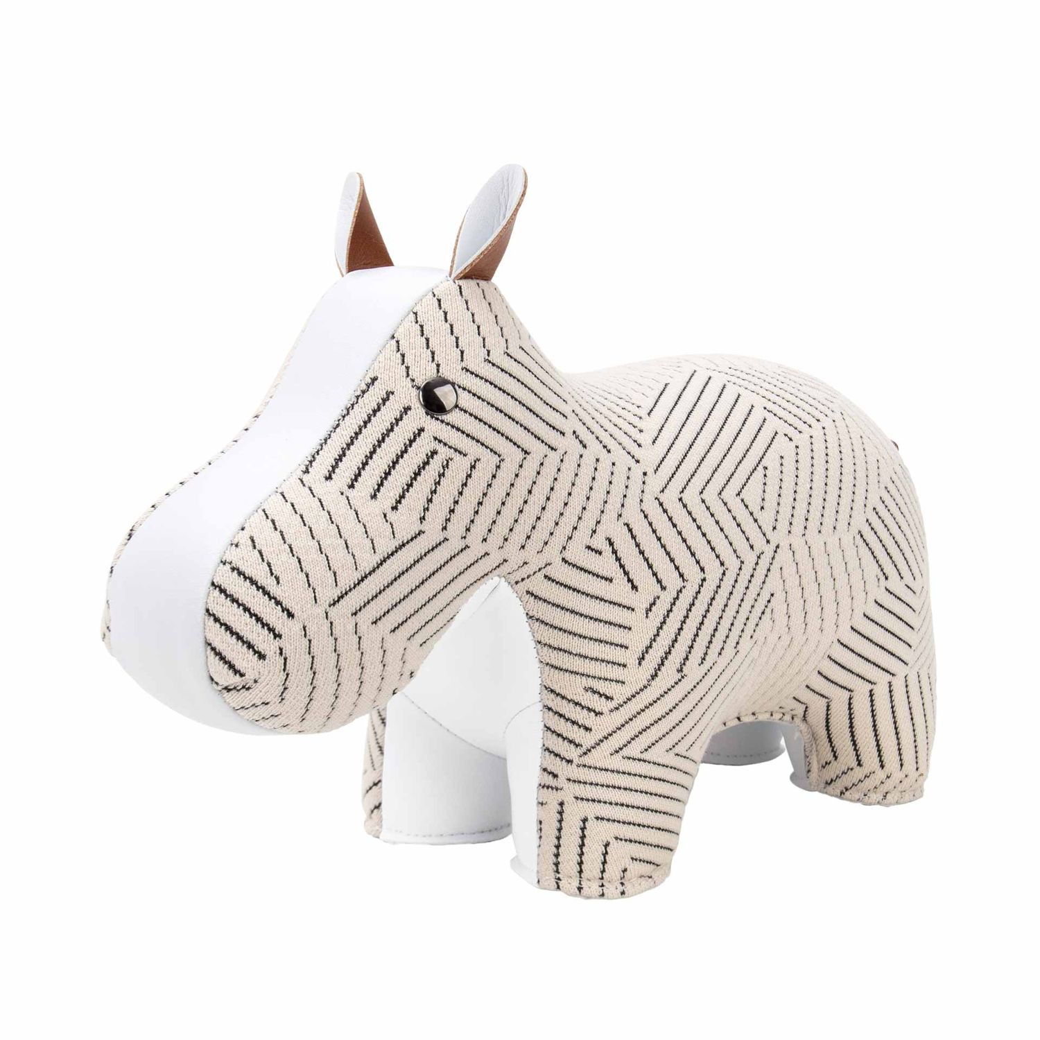 Züny - Buchstütze Nilpferd (Kvadrat Razzle Dazzle)