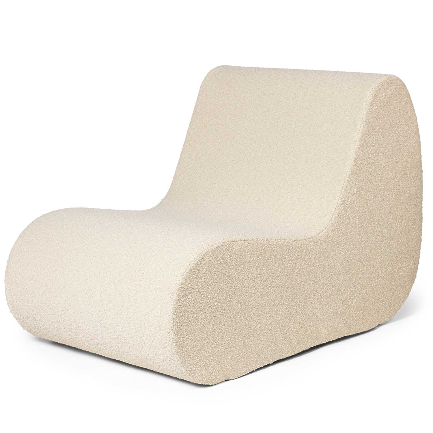 fermLIVING Rouli Mittelmodul PureBoucle Off white 1104269296 schraeg 101553