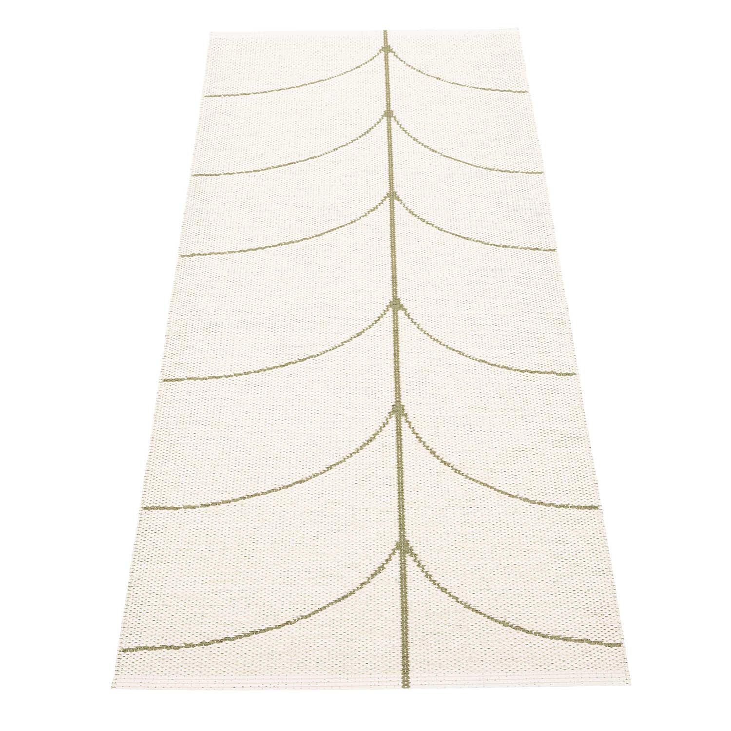 Pappelina - Leif Teppich 70x180 cm pine/vanilla