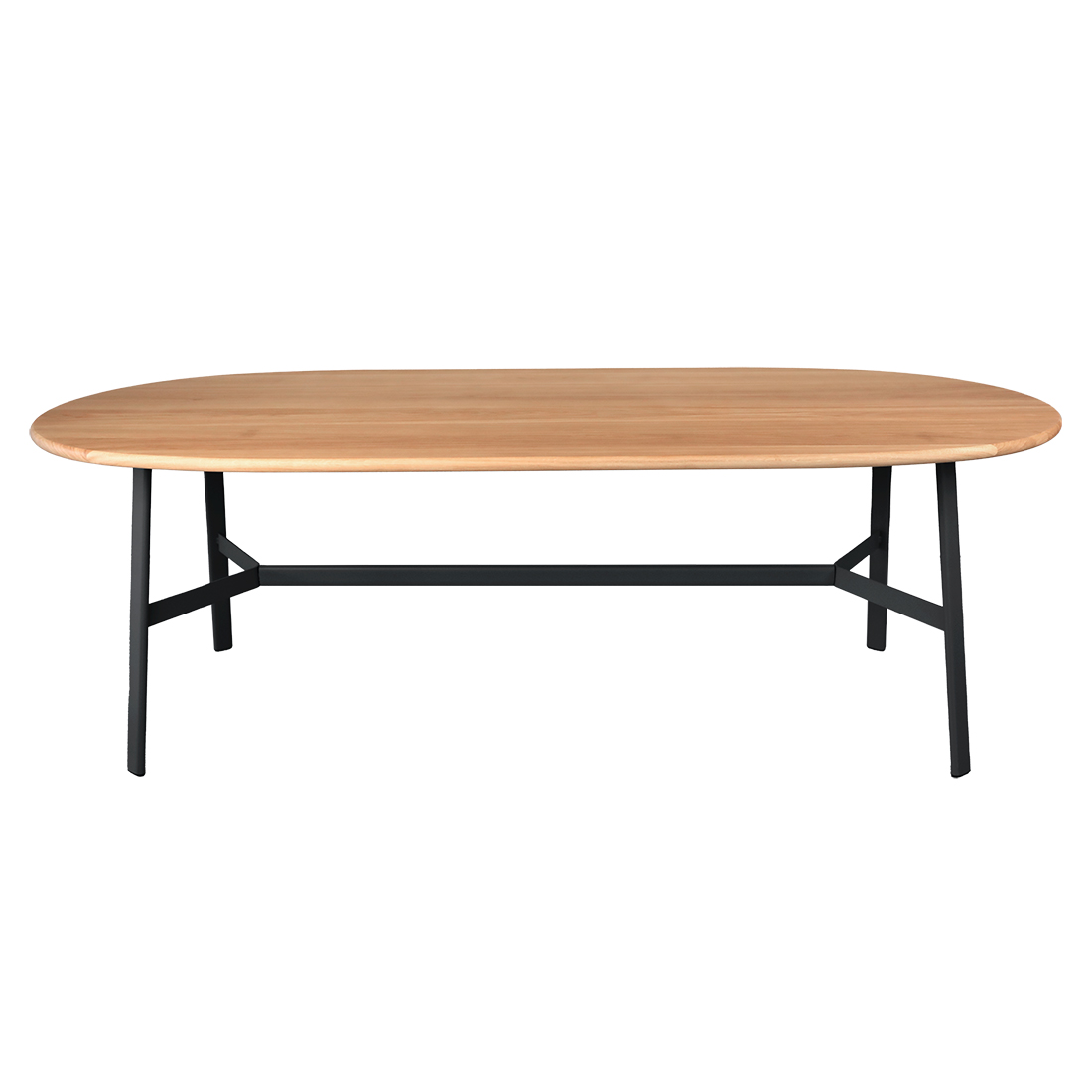 Fermob - So'O Ovaler Tisch Eiche 220x95 cm lakritze