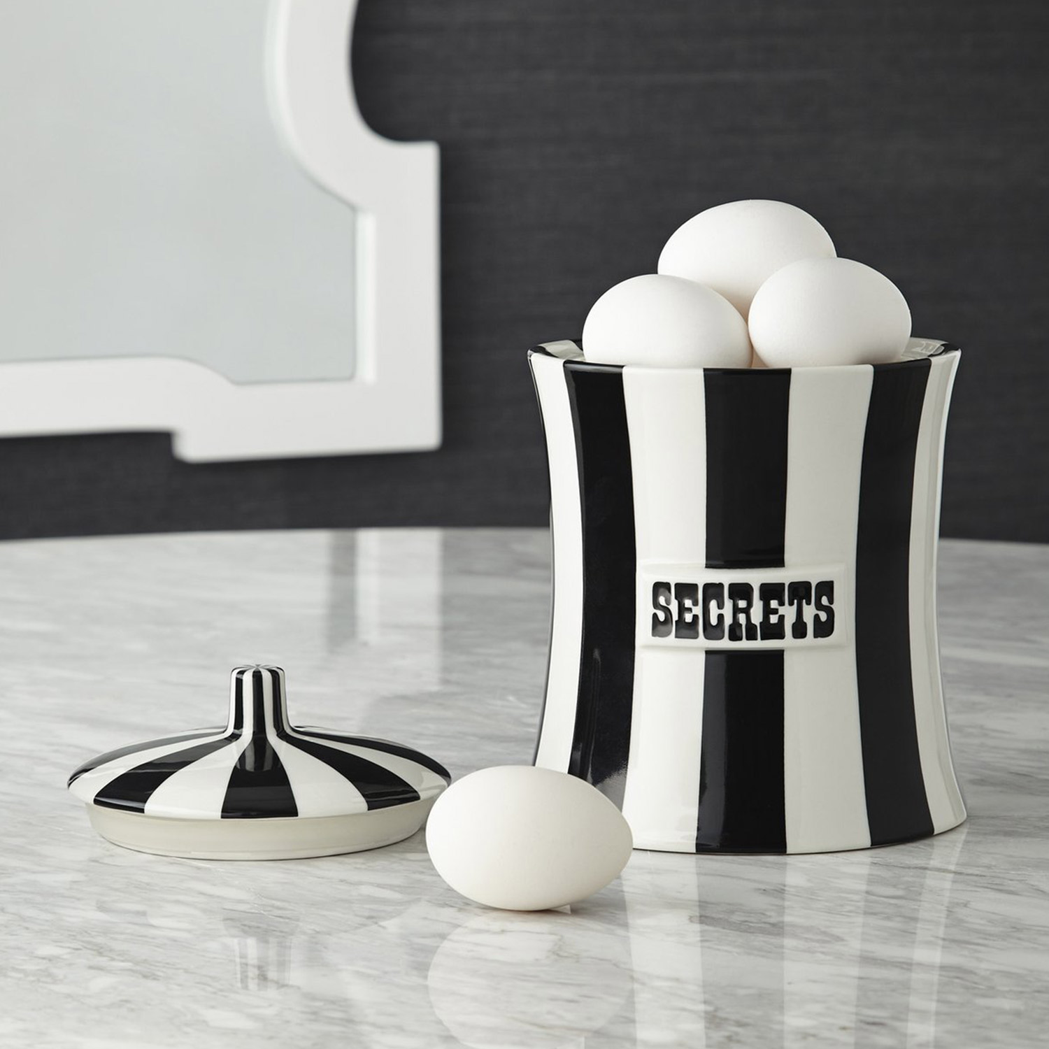 jonathan adler canister secrets schwarz weiss 63605