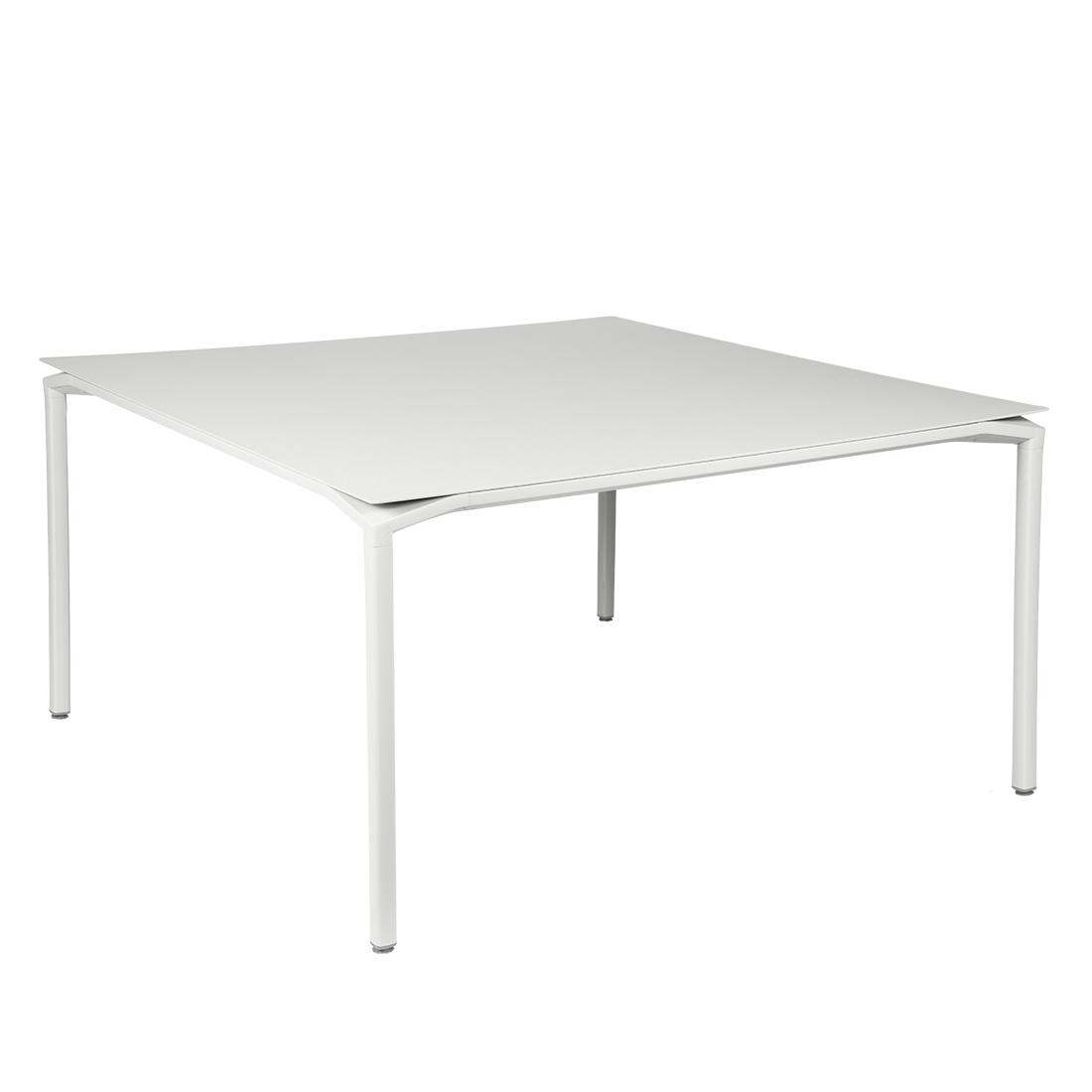 fermob calvi tisch 140x140 baumwollweiss 77885