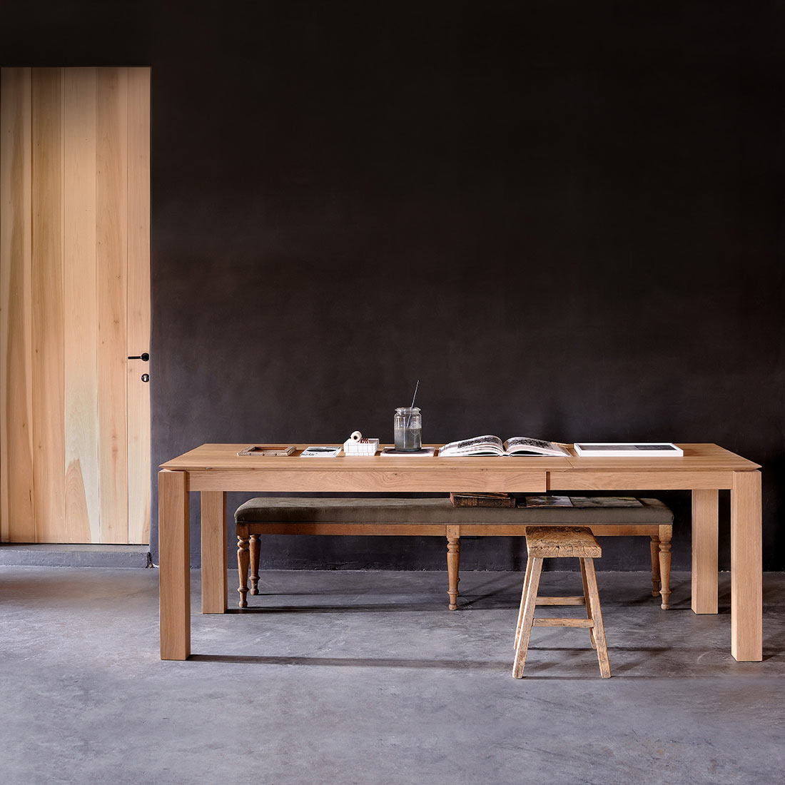 ethnicraft slice ausziehbarer esstisch ausgezogen 88782