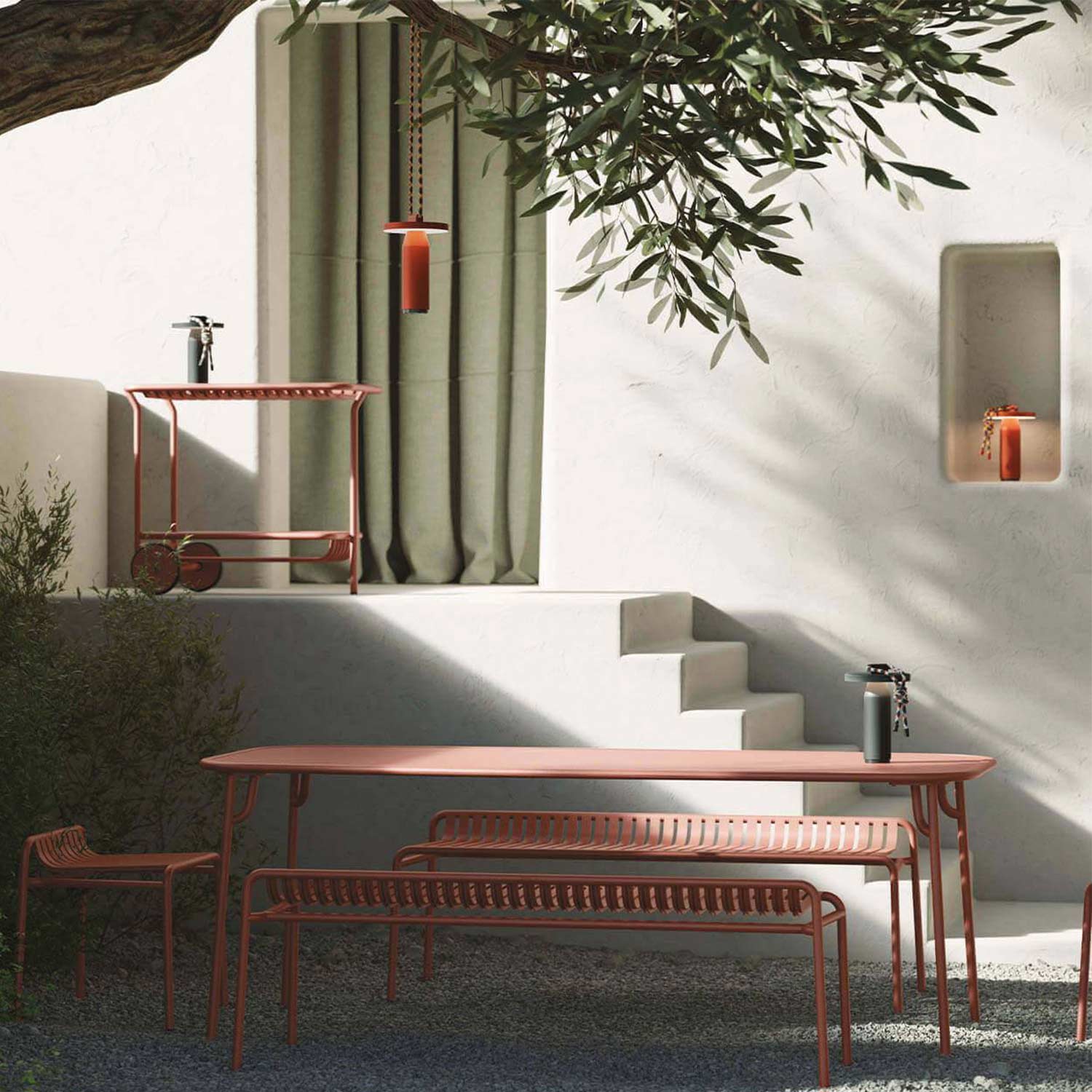 petite friture quasar tischleuchte schwarz ockerbraun 80610