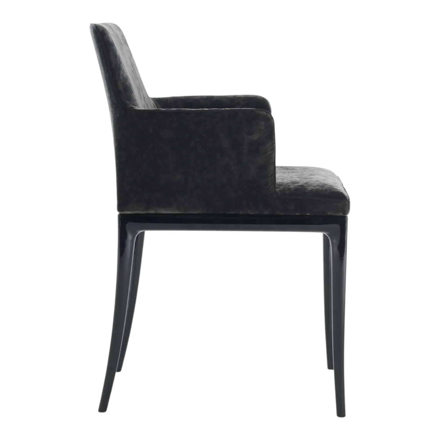 Kartell - Lillybet Kleiner Sessel Velvet schwarz/anthrazit