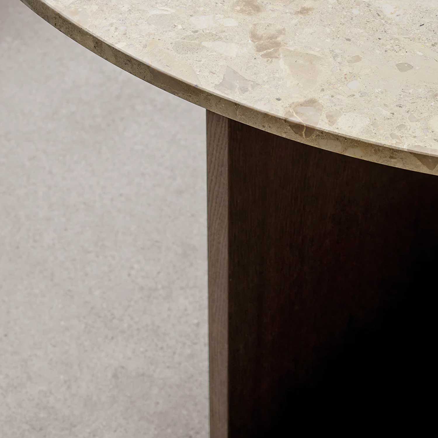 Audo - Androgyne Ø120 cm Natural Oak/Grey Galaxy Marble