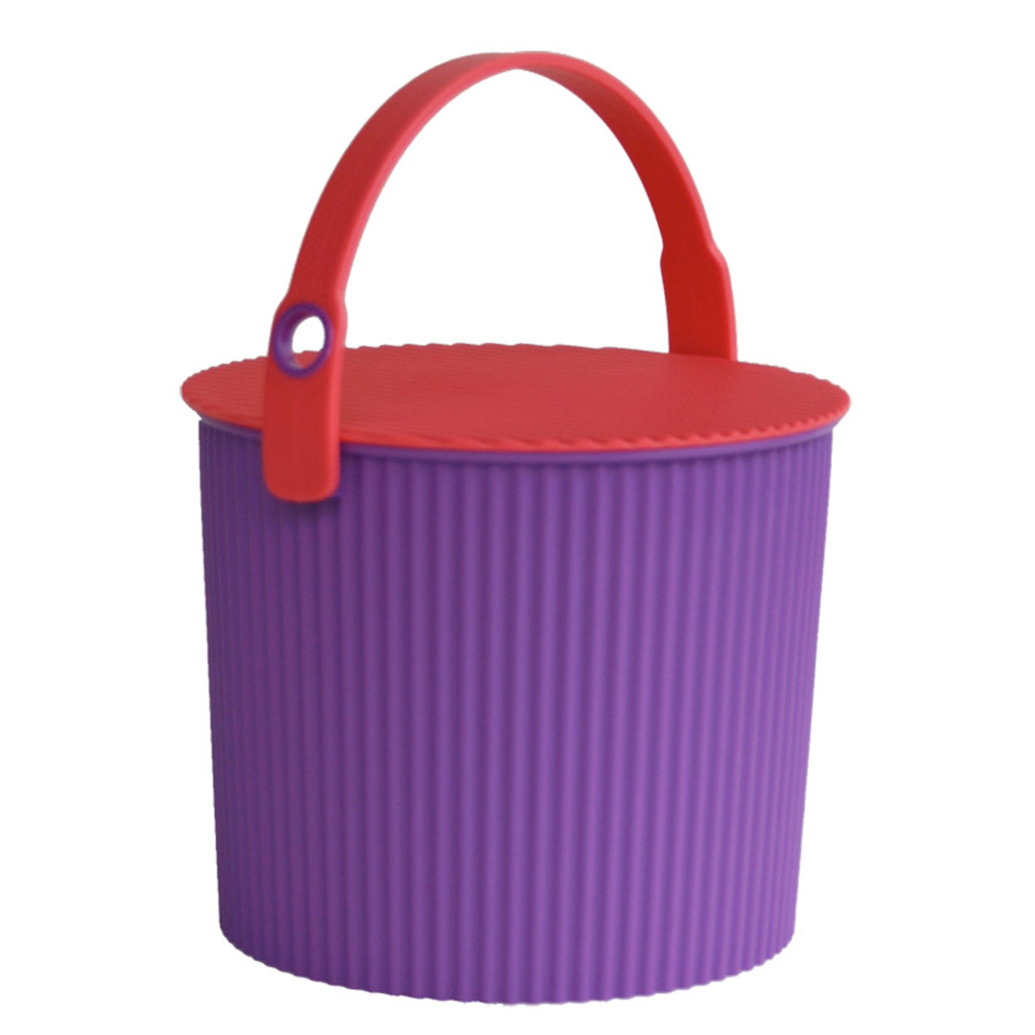 Hachiman - Omnioutil Eimer mit Deckel 8 l purple