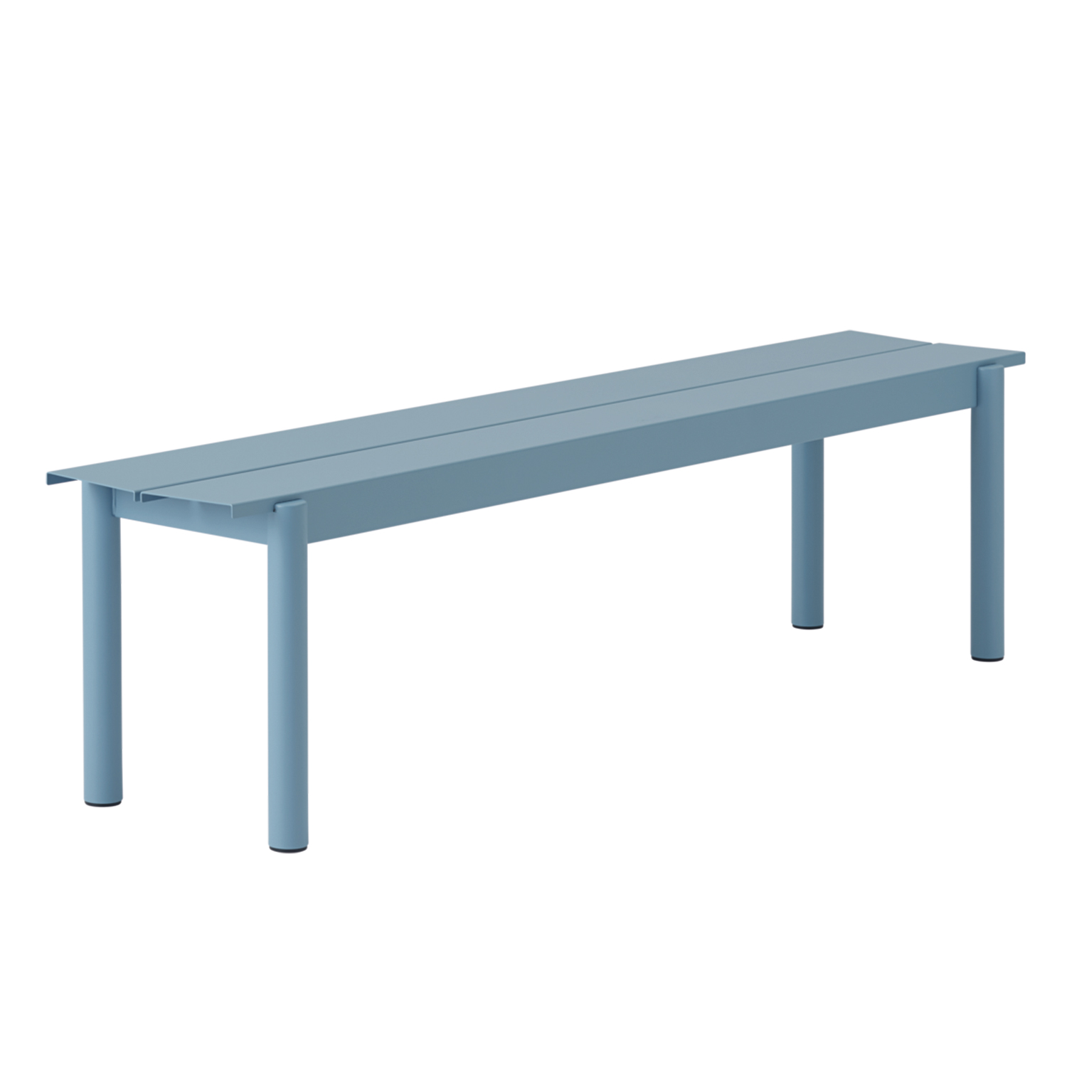 muuto linear steel bench 170 pale blue 85897