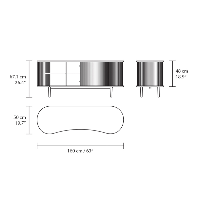 UMAGE audacious sideboard abmessungen 100906