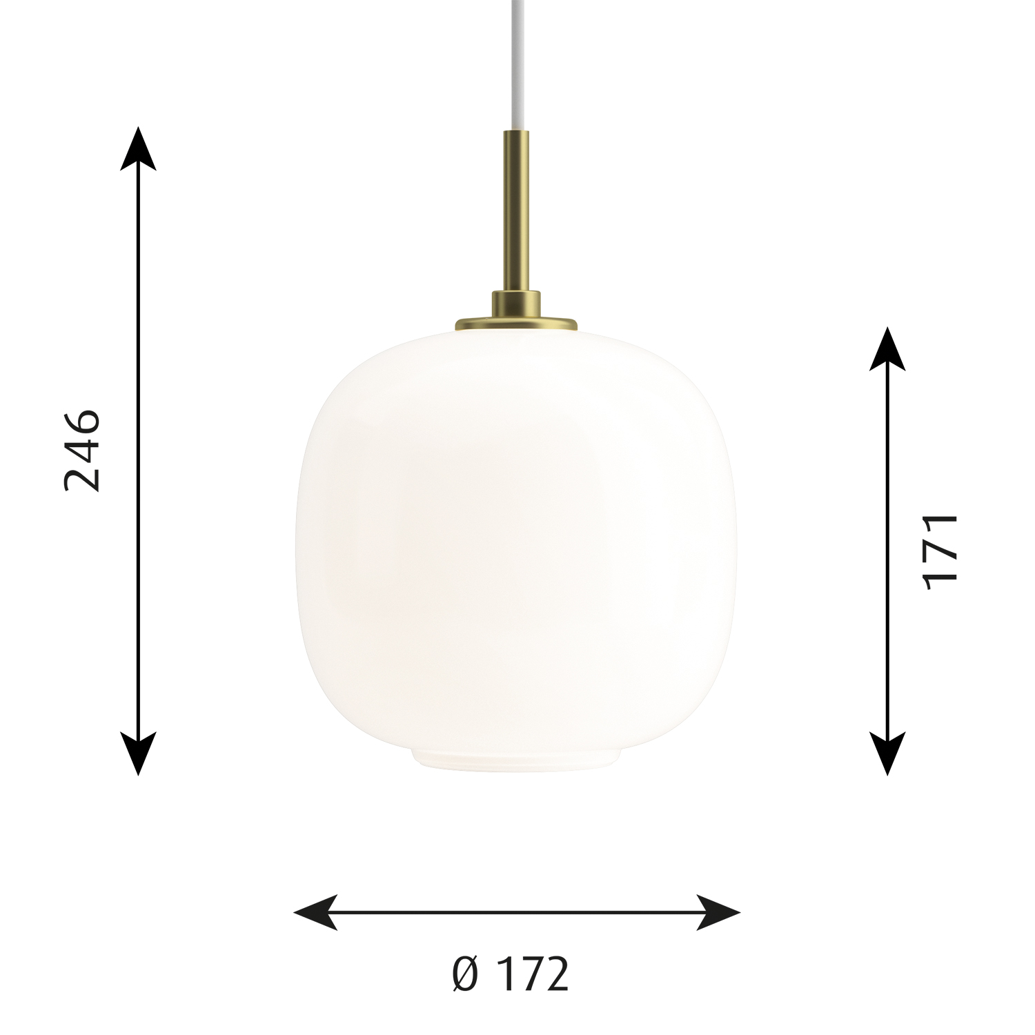 Louis Poulsen VL45 Pendelleuchte 175 abmessungen 106262