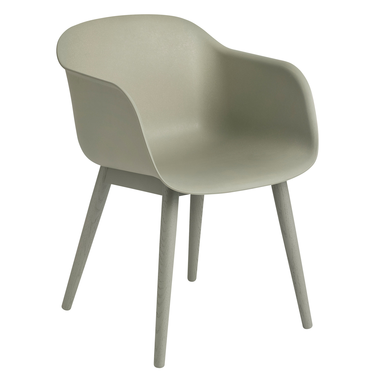 muuto fiber chair woodbase dusty green 53801