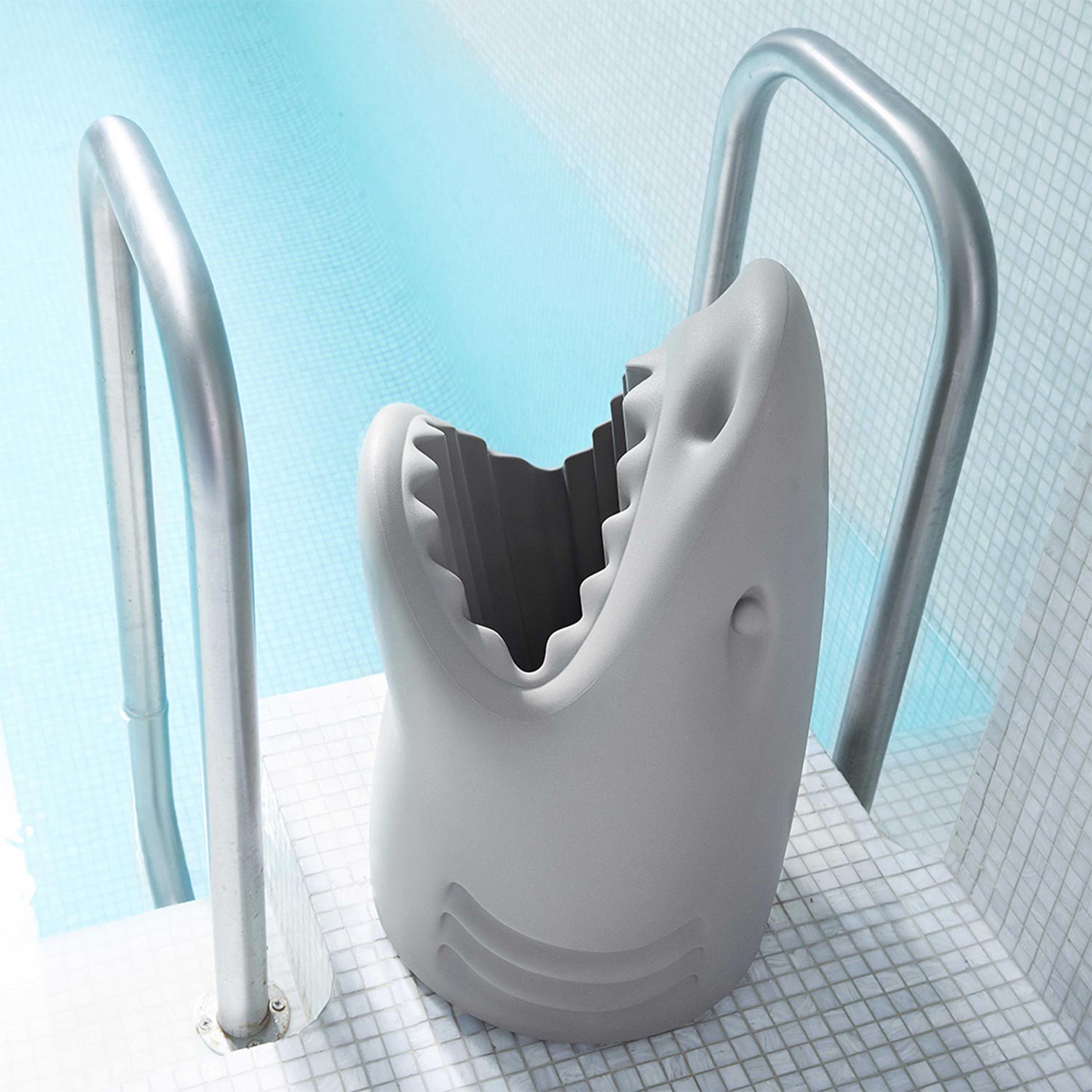 qeebo killer schirmstaender grau pool 97482