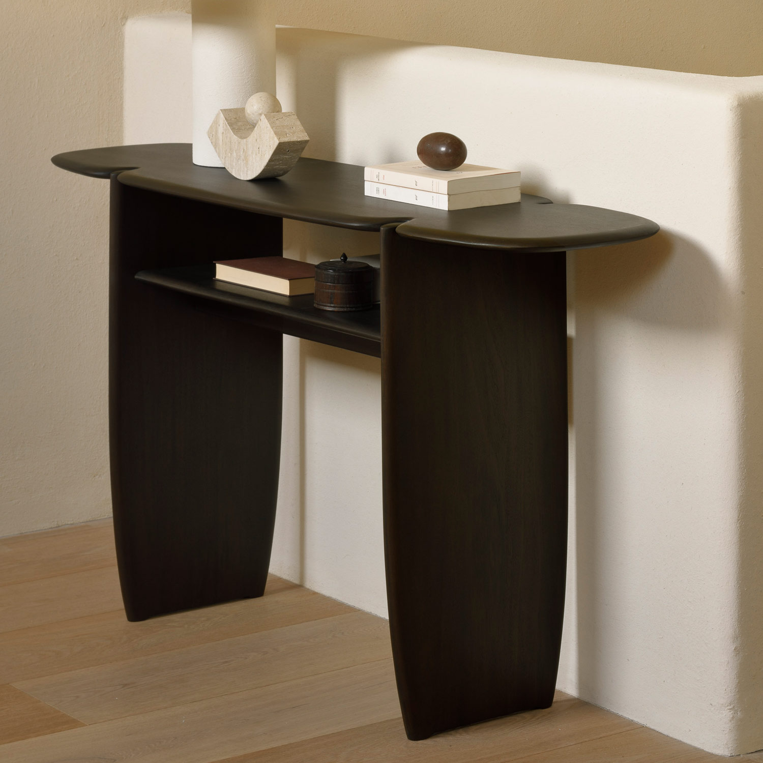 Ethnicraft - PI Konsole Teakholz dunkelbraun