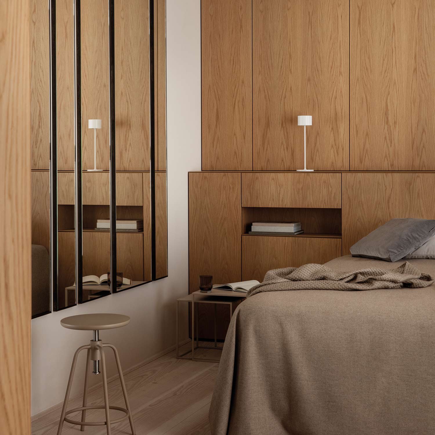 Ferm living farol led tischleuchte weiss ambiente 82168