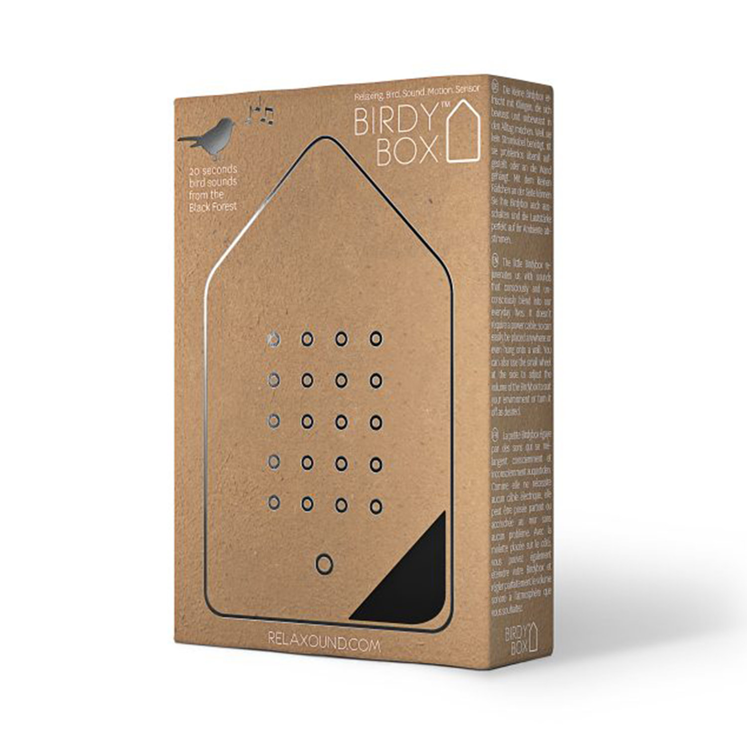 relaxound birdybox klassik matt schwarz verpackung 67855