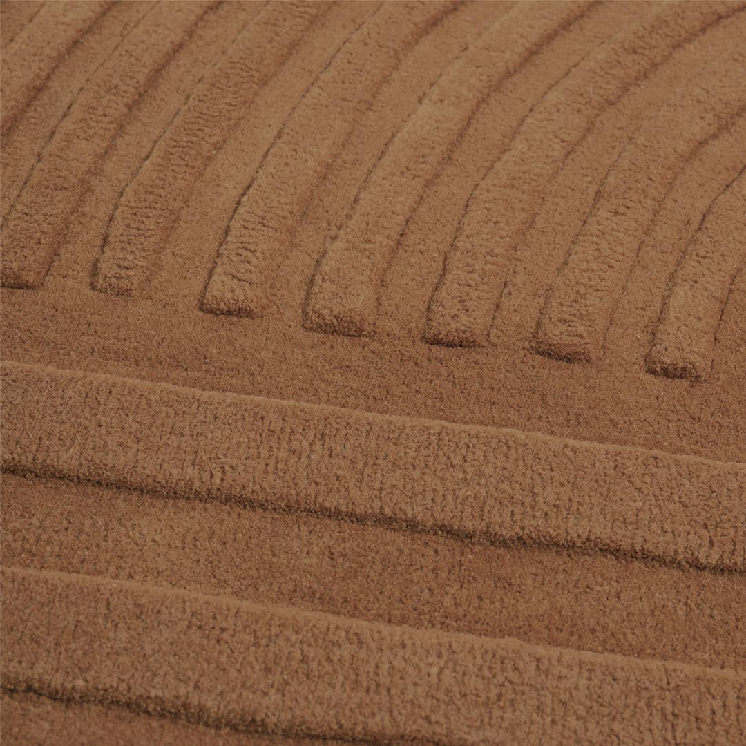 muuto relevo teppich burnt orange material close up 84723