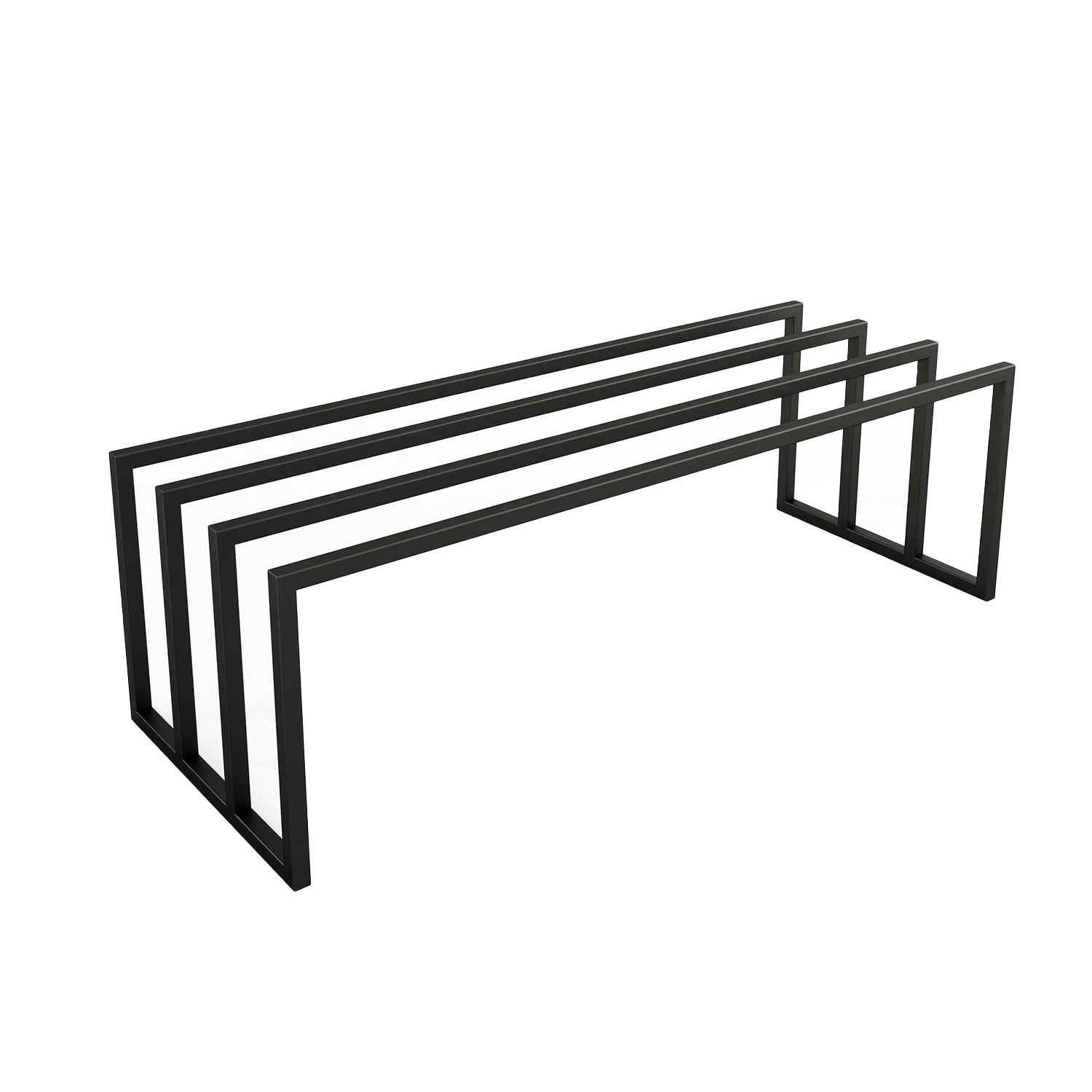 metallbude bovi schuhregal schwarz seitlich 96753