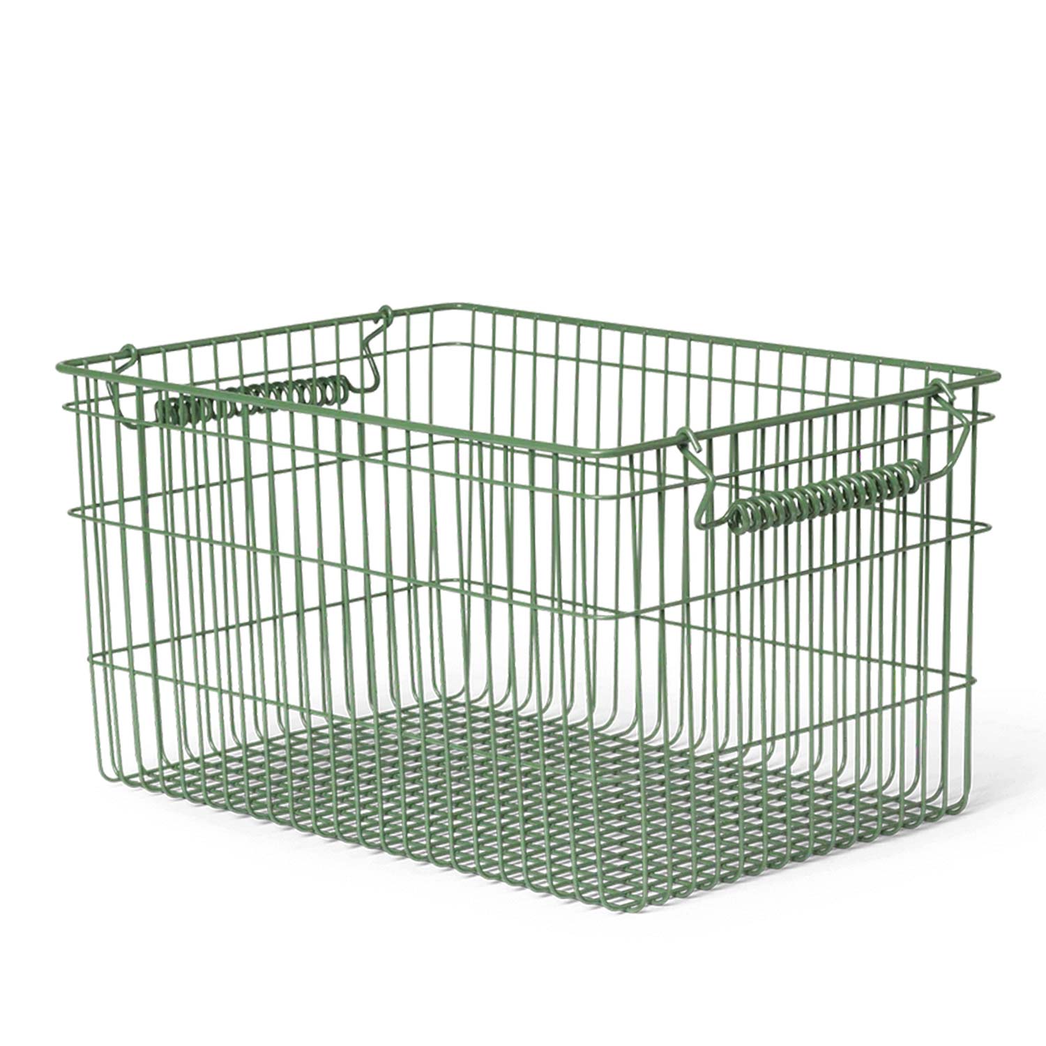 ferm LIVING Cala Stackable Basket Stapelbarer Netzkorb Verdant Green 1104269880 104277