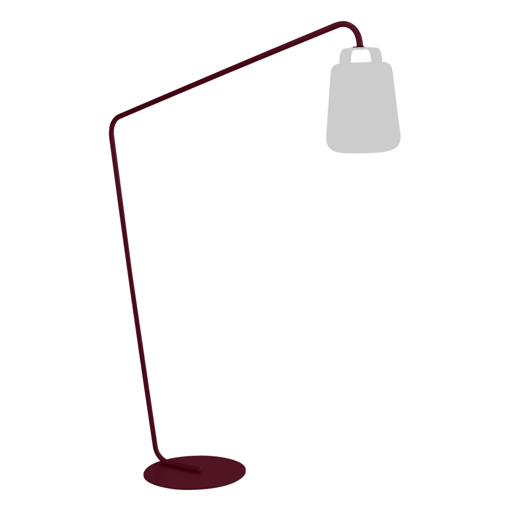 fermob balad leuchtengestell gebogen schwarzkirsche 88838