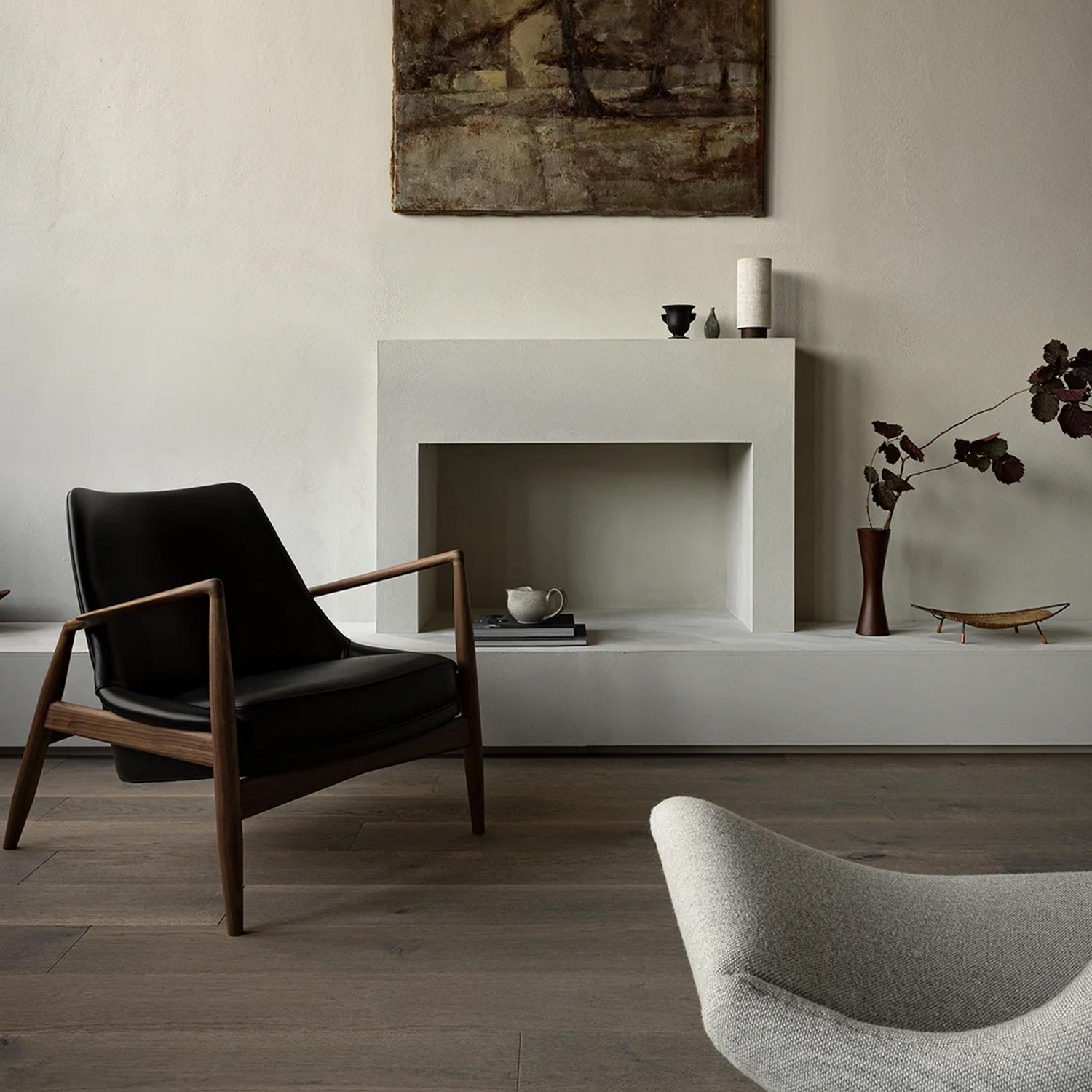 Audo - Seal Loungessessel niedrig Walnut/braun