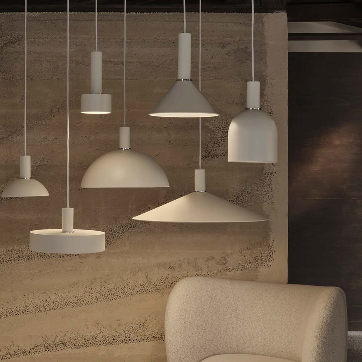 ferm LIVING Socket Pendelleuchte Lang Lampenkollektion 104345