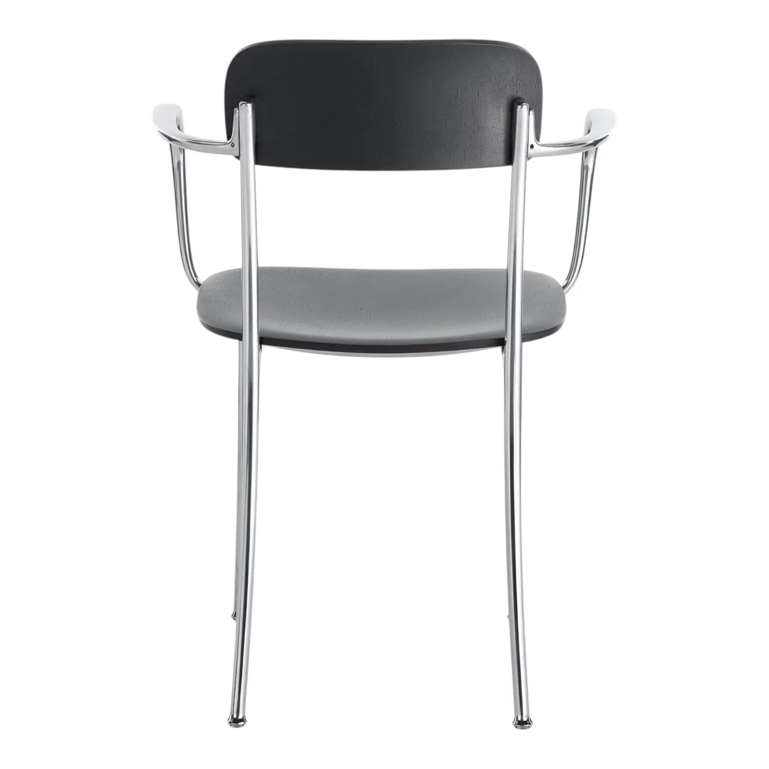 Kartell - Savoia Kleiner Holzsessel Aluminium Eiche dunkel