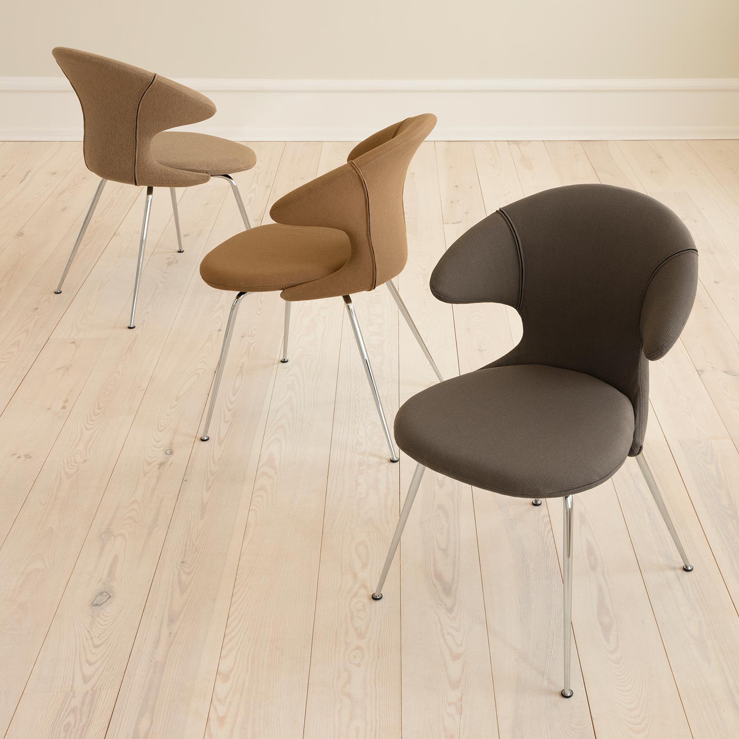 umage time flies stuhl chrome sugar brown caramel mocca 86772