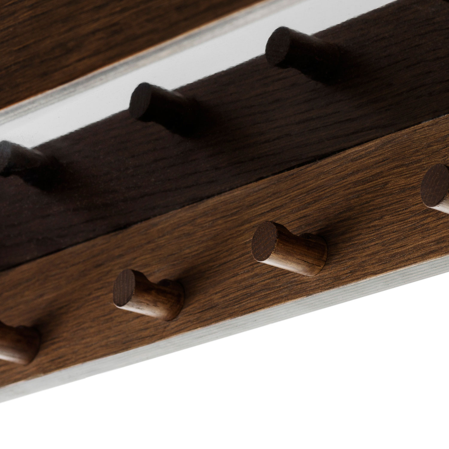 audo epoch wandregal mit haken eiche dunkel gebeizt 105950