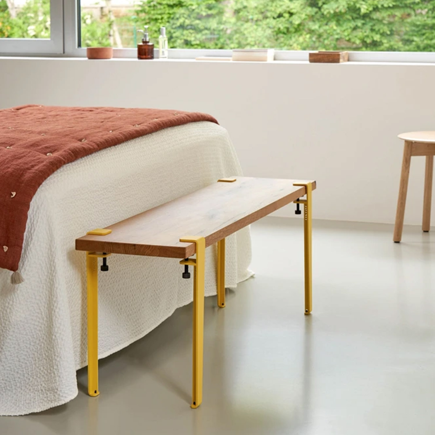 Tiptoe - Duke Sitzbank Eiche recycelt khakigrün